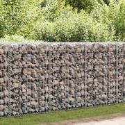 vidaXL Gabionmur galvaniserat stål 150x60x100 cm
