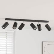 vidaXL Takspotlight med strålkastare Svart 73 x 5,5 x 16,5 cm Metall