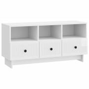 vidaXL TV-skåp Vit högglans 102 x 34,5 x 50 cm Konstruerat trä