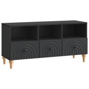 vidaXL TV-skåp Svart 102 x 34,5 x 50 cm Konstruerat trä