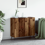 vidaXL Sideboard Gammalt trä 89,5 x 34 x 80 cm Konstruerat trä
