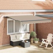 vidaXL Markis tyg med Beige 300 x 250 cm Polyester