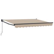 vidaXL Manuell Utdragbar Markis Beige 3 x 2 m