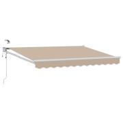 vidaXL Elektrisk Retraktabel Markis Beige 3 x 2,5 m