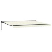 vidaXL Manuell Utdragbar Markis Gräddvit 5 × 3,5 m