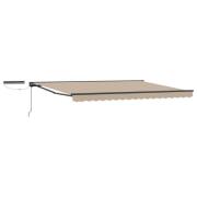 vidaXL Elektrisk Retraktabel Markis Beige 4 × 3,5 m