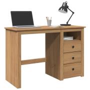 vidaXL Skrivbord PANAMA 112x45x75 cm massiv furu