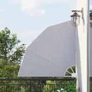 vidaXL Sidomarkis för balkong grå 140x140 cm