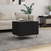 vidaXL Soffbord svart 60x44,5x45 cm konstruerat trä