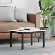 vidaXL Kaffeebord Vit 60 x 50 x 36 cm Massiv furu