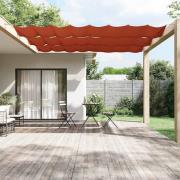 vidaXL Markis vertikal terrakotta 140x800 cm oxfordtyg