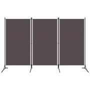 vidaXL Rumsavdelare 3 paneler antracit 260x180 cm