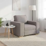 vidaXL Soffa taupe 100x78x84 cm tyg