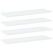 vidaXL Hyllplan 4 st vit 60x20x1,5 cm konstruerat trä