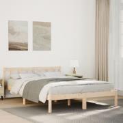 vidaXL Sängram utan madrass extra lång 160x220 cm massiv furu