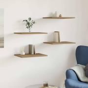 vidaXL Hyllplan 4 st artisan ek 40x30x1,5 cm konstruerat trä