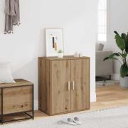 vidaXL Skoskåp artisan ek 60x35x70 cm konstruerat trä