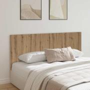 vidaXL Sänggavel artisan ek 200x1,5x80 cm konstruerat trä