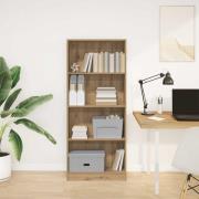 vidaXL Bokhylla ek 60x24x143 cm konstruerat trä