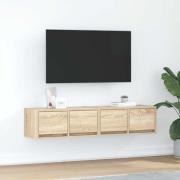 vidaXL TV-bänkar 2 st Sonoma ek 60x31x25,5 cm konstruerat trä