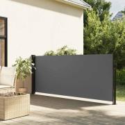 vidaXL Utdragbar sidomarkis antracit 140x500 cm
