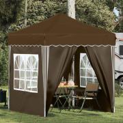 vidaXL Pop-up Partytält Taupe 195 x 195 x 245 cm Oxford Tyg