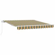 vidaXL Markis Grön och Gul 300 x 250 x 165 cm Polyester