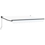 vidaXL Manuell Utdragbar Markis Vit 2,5 x 2 m