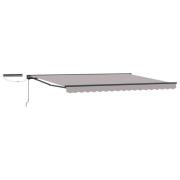 vidaXL Elektrisk Retraktabel Markis Ljusgrå och antracit 4 x 2 m