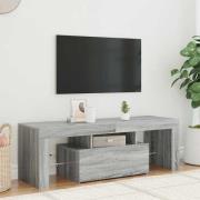 vidaXL TV-bänk med LED-belysning grå sonoma 120x35x40 cm