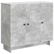 vidaXL Sideboard Betonggrå 89 x 34,5 x 80 cm Konstruerat trä