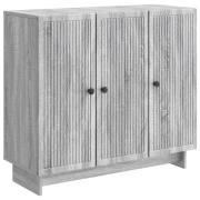 vidaXL Sideboard Grå sonoma-ek 89 x 34,5 x 80 cm Konstruerat trä