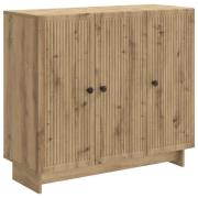 vidaXL Sideboard Artisan-ek 89 x 34,5 x 80 cm Konstruerat trä