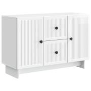 vidaXL Sideboard Vit högglans 89 x 34,5 x 60 cm Konstruerat trä