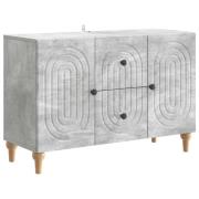 vidaXL TV-skåp med låda Betonggrå 89 x 34,5 x 60 cm Konstruerat trä