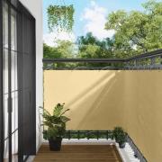 vidaXL Balkong Skärm Sand 120 x 200 cm Oxford Tyg