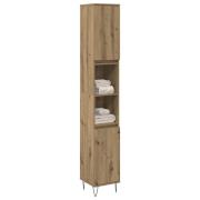 vidaXL Badrumsskåp ek 30x30x190 cm konstruerat trä