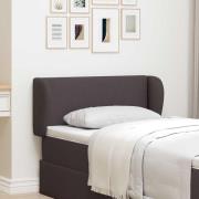 vidaXL Sänggavel Öra Brun 40 x 23 x 6 cm tyg