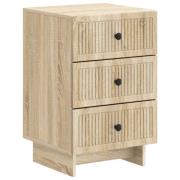 vidaXL Nattduksbord Sonoma-ek 43 x 41 x 66,5 cm Konstruerat trä