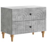 vidaXL Nattduksbord Betonggrå 62 x 34,5 x 48 cm Konstruerat trä