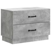 vidaXL Nattduksbord Betonggrå 62 x 34,5 x 44,5 cm Konstruerat trä