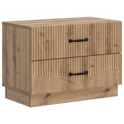 vidaXL Nattduksbord Artisan-ek 62 x 34,5 x 44,5 cm Konstruerat trä