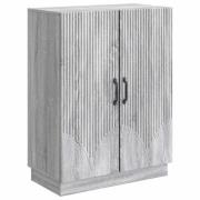 vidaXL Sideboard Grå sonoma-ek 66 x 34,5 x 87 cm Konstruerat trä