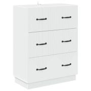 vidaXL Lådans skåp Vit 66 x 34,5 x 87 cm Konstruerat trä