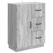 vidaXL Sideboard Grå sonoma-ek 66 x 34,5 x 87 cm Konstruerat trä