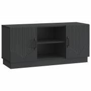 vidaXL TV-skåp Svart 102 x 34,5 x 47 cm Konstruerat trä