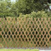 vidaXL Utvikbar spaljé stängsel 2 pcs Ljusbrun 100 x 105 cm Bambu