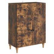 vidaXL Sideboard med låda Rökt ek 66 x 34,5 x 90 cm Konstruerat trä