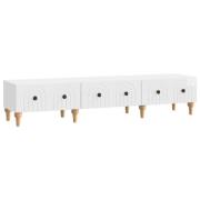 vidaXL TV-skåp Vit högglans 147 x 34,5 x 30 cm Konstruerat trä