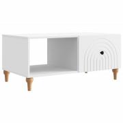 vidaXL Kaffeebord Vit 90 x 50 x 40 cm Konstruerat trä
